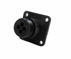 Connector Housing, Receptacle, AMP 4 Pin Flange